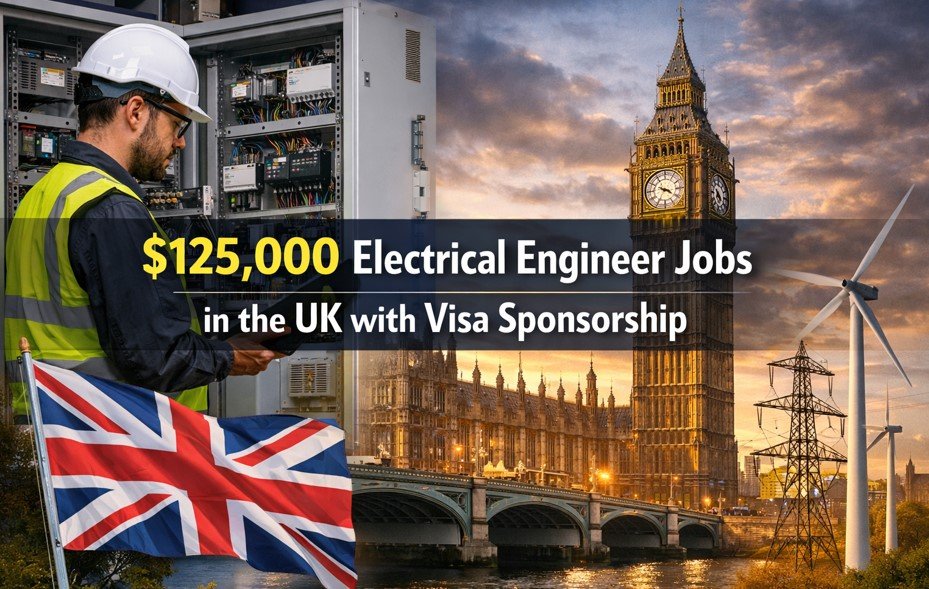 $125,000 Electrical Engineer Jobs in the UK with Visa Sponsorship