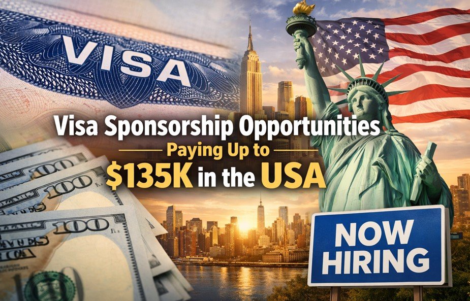 Visa Sponsorship Opportunities Paying Up to $135K in the USA